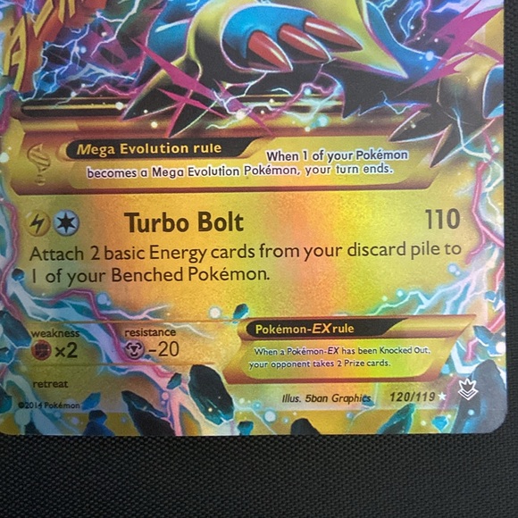 Pokémon card - Mega Manectric EX - 120/119 - 2014 - Good condition - Picture 2 of 3